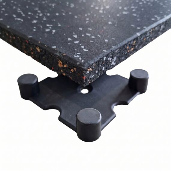Gummiboden 100x100x2cm innen und außen "Connect". GladiatorFit | Grau, 7 image