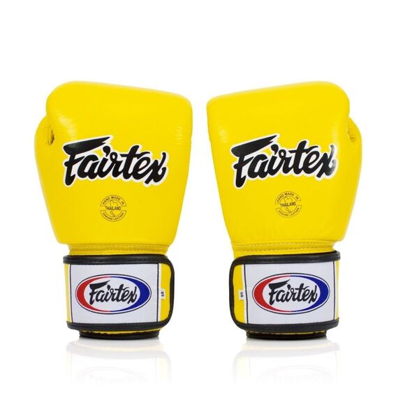 Gants de boxe Fairtex BGV1 – Universels – Jaune – 16 oz, Couleur: Jaune, oz: 16oz, 3 image