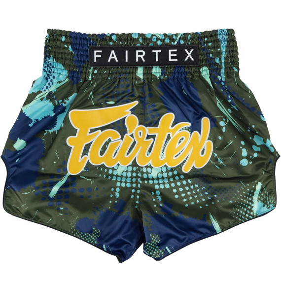 Muay Thai Shorts Fairtex Matrix, Bekleidungsgrösse: S, Farbe: Blau