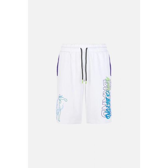 Short Pants W/ Prints, Size: 2XL, Colour: Weiss, 2 image