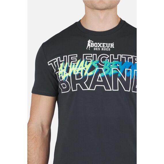 Round Neck  Printed T-Shirt, Size: 2XL, Colour: Anthracite, 3 image