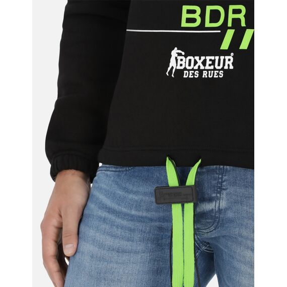 Sweat à capuche plus col roulé côtelé, Taille: 2XL, Couleur: Noir, 2 image