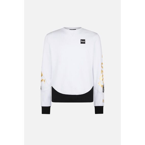 Sweatshirt With Letter Print, Bekleidungsgrösse: L, Farbe: Weiss, 2 image