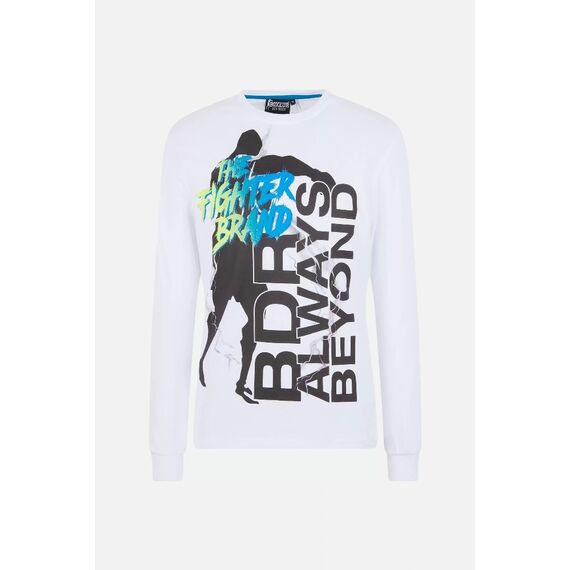 L/S T-Shirt With Prints, Size: 2XL, Colour: Weiss, 2 image