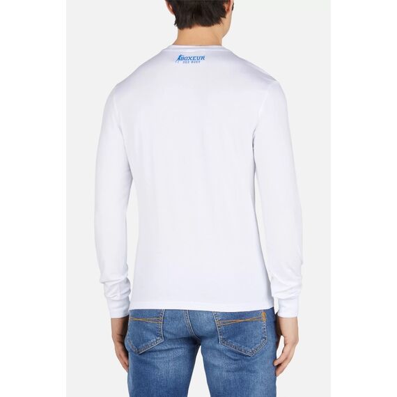 L/S T-Shirt With Prints, Size: 2XL, Colour: Weiss, 3 image