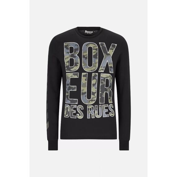 L/S T-Shirt With Prints, Size: S, Colour: Schwarz, 2 image