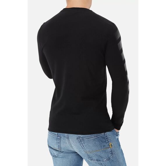 L/S T-Shirt With Prints, Size: S, Colour: Schwarz, 4 image