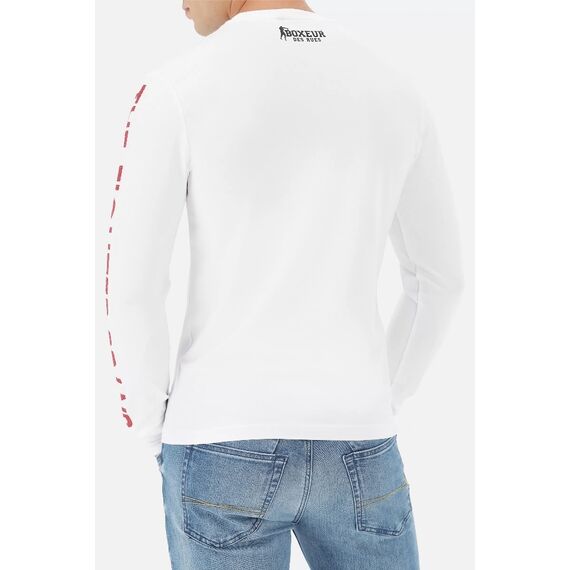 L/S T-Shirt With Prints, Size: M, Colour: Weiss, 3 image