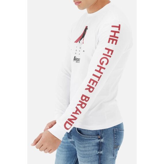 L/S T-Shirt With Prints, Taglia: S, Colore: Bianco, 4 image
