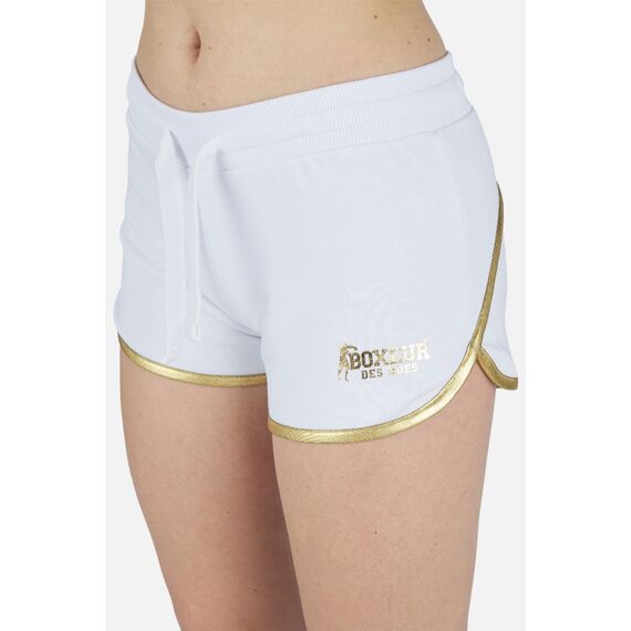 Basic Micro Shorts Sweatpants, Size: L, Colour: Weiss, 4 image