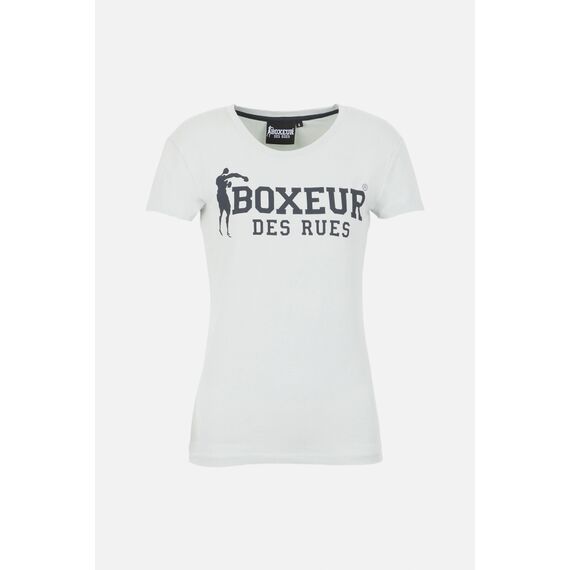 Basic T-Shirt With Front Logo, Colour: Weiss, Size: L, 4 image