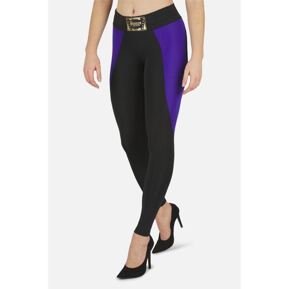 Color Block Legging, Size: L, Colour: Schwarz