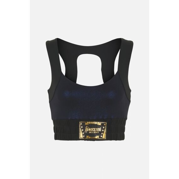 Shiny/Matt Sport Bra, Taglia: XL, Colore: Nero, 2 image