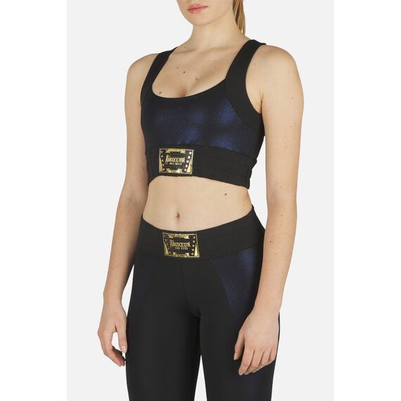 Shiny/Matt Sport Bra, Taglia: XL, Colore: Nero, 4 image