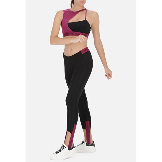 Double Layers Sport Bra, Taglia: M, Colore: Nero, 5 image