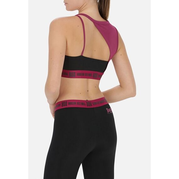 Double Layers Sport Bra, Taglia: S, Colore: Nero, 3 image