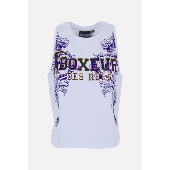 Foil Printed Tank Top, Size: XL, Colour: Weiss, 2 image