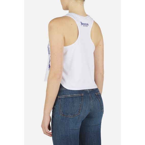 Foil Printed Tank Top, Size: XL, Colour: Weiss, 3 image