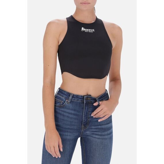 Cut Out Tank Top, Size: M, Colour: Schwarz