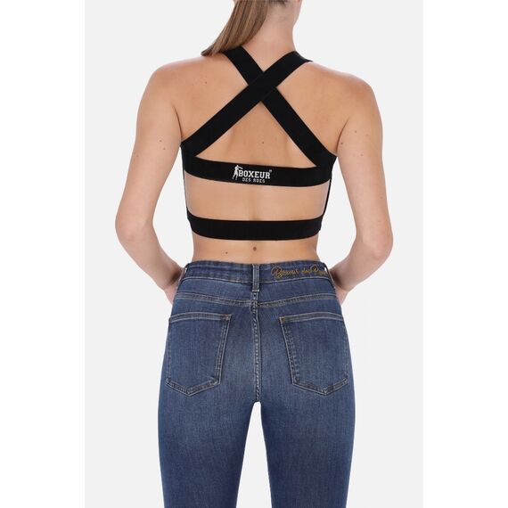 Cut Out Tank Top, Size: M, Colour: Schwarz, 2 image