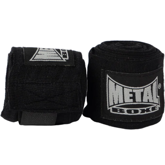Metal Boxe Boxbandagen 2.50 Noir, Farbe: Schwarz, Länge: 2.5m