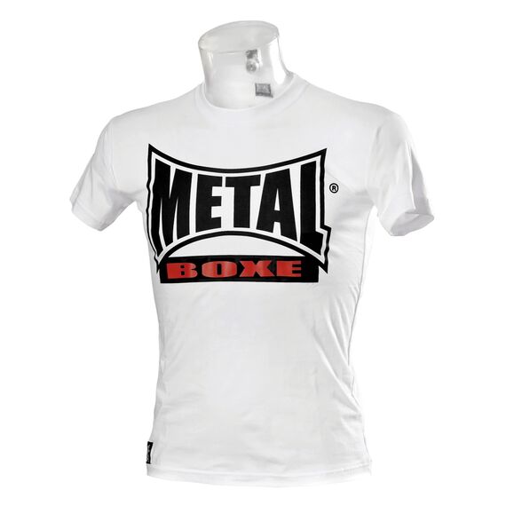 Metal Boxe T-Shirt New Visual Blanc S, Farbe: Weiss, Grösse : S