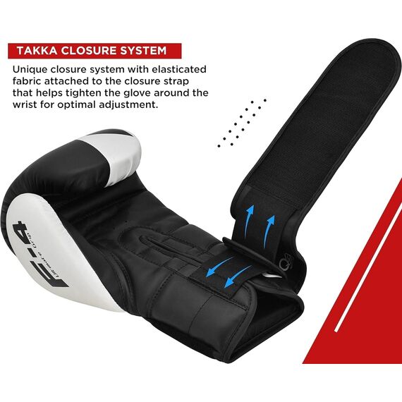 Gants de boxe Rex F4 – Blanc/Noir – 12oz, Couleur: Blanc, oz: 12oz, 7 image