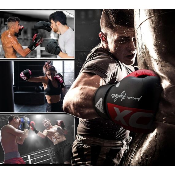 Gants de boxe Rex F4 – Rouge/Noir – 10oz, Couleur: Rouge, oz: 10oz, 3 image