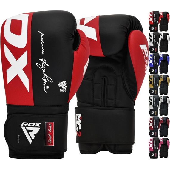 Gants de boxe Rex F4 – Rouge/Noir – 10oz, Couleur: Rouge, oz: 10oz, 6 image