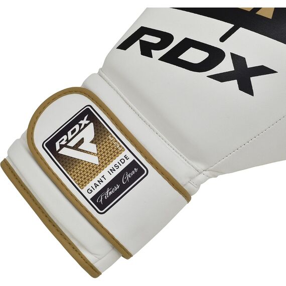 Gants de boxe RDX F7 Ego – Blanc/Or – 12oz, Couleur: Or, oz: 12oz, 2 image