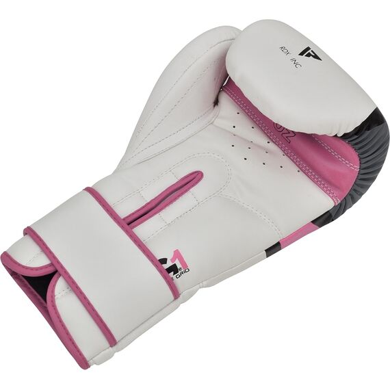 Guantoni Boxe RDX F7 Ego – Bianco/Rosa – 10oz, Colore: Rosa, OZ: 10oz, 3 image