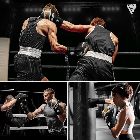 Boxing Gloves RDX F7 Ego – White/Red – 12oz, Colour: Rot, OZ: 12oz, 4 image