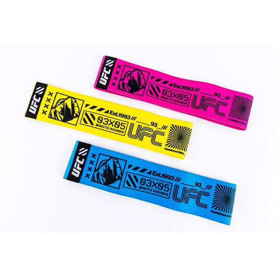 Fasce per Fianchi UFC – Set da 3 Resistenze, Colore: Multicolore, Peso aggiuntivo: Taille unique