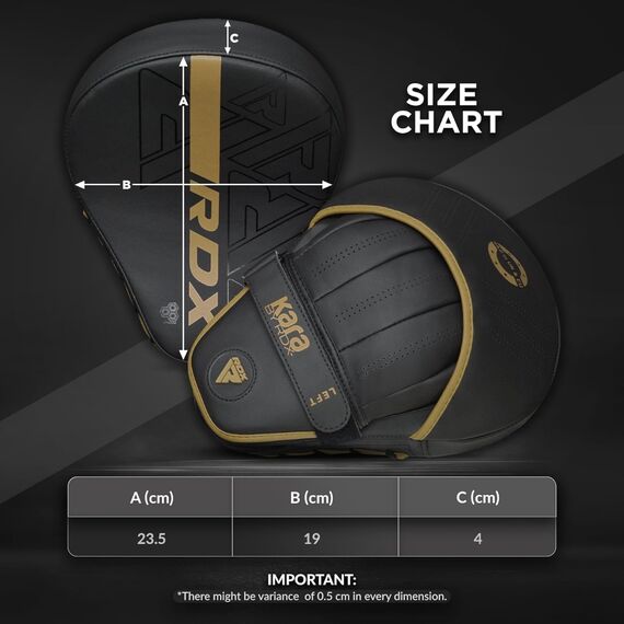Pattes d'Ours RDX F6 Focus Pad – Or, Taille: Taille unique, Couleur: Noir, 2 image
