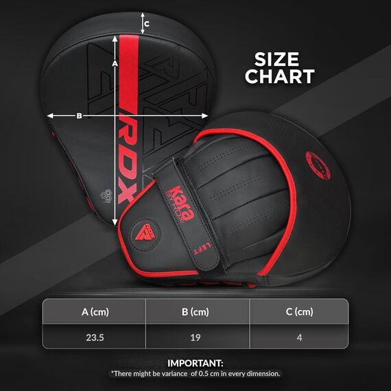 Pattes d'Ours RDX F6 Focus Pad – Rouge, Taille: Taille unique, Couleur: Noir, 6 image