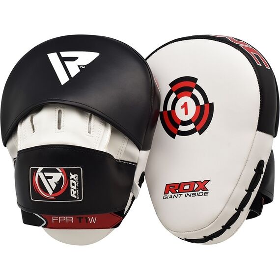 Pratzen RDX Focus Pad T1 mit Schlaufe – Weiss/Schwarz, Bekleidungsgrösse: One Size, Farbe: Weiss