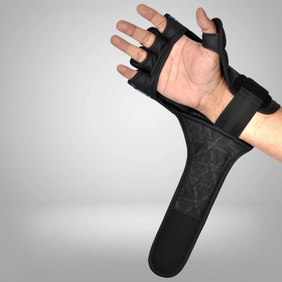 Gants de MMA RDX Aura F17 Noir/Bleu - Taille L, Taille: L, Couleur: Bleu, 7 image