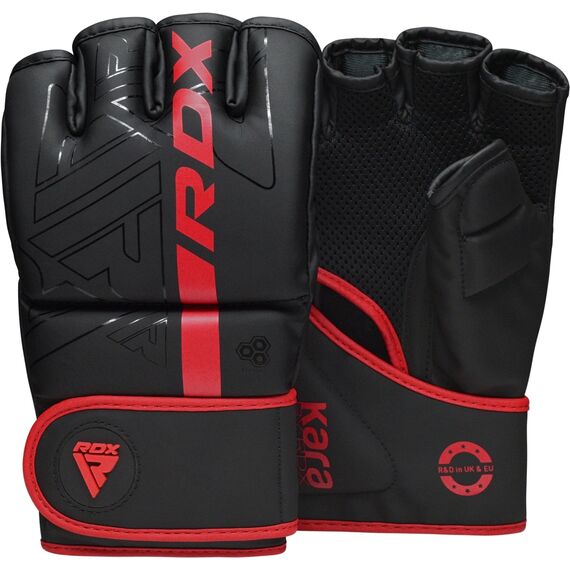 Grappling Gloves F6 Matte Red-M, Taglia: M, Colore: Nero
