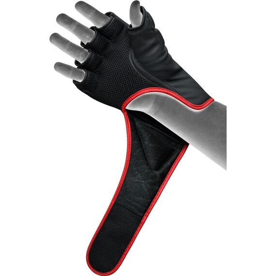Grappling Gloves F6 Matte Red-M, Taglia: M, Colore: Nero, 7 image