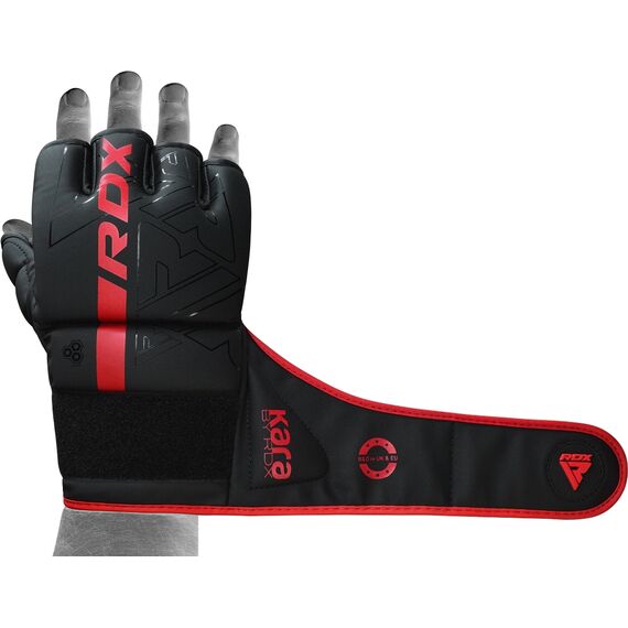 Grappling Gloves F6 Matte Red-M, Taglia: M, Colore: Nero, 8 image