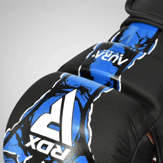 MMA Sparring Gloves RDX Aura F17 Black/Blue - Size XL, Taille: XL, Couleur: Bleu, 6 image