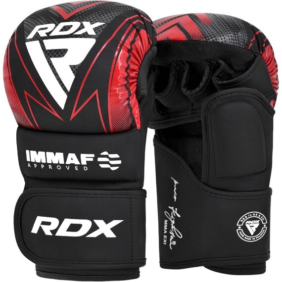 Gants de MMA RDX Shooter IMMAF – Rouge – 2XL, Taille: 2XL, Couleur: Rouge
