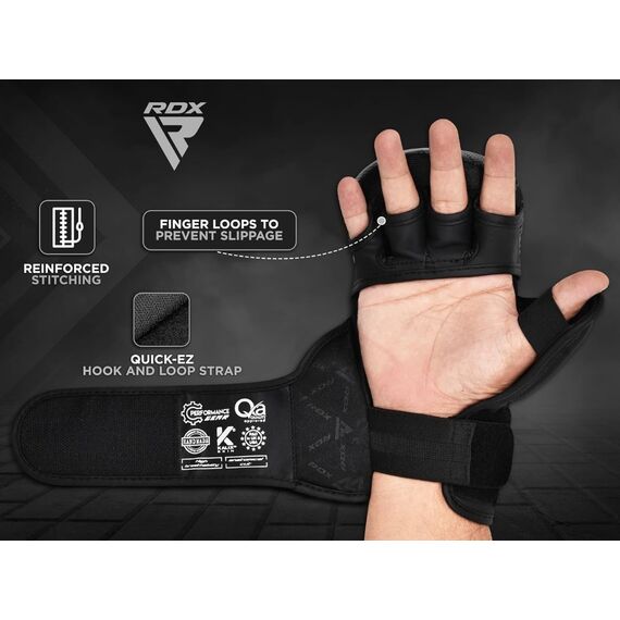 Gants de MMA RDX Shooter IMMAF – Rouge – 2XL, Taille: 2XL, Couleur: Rouge, 7 image