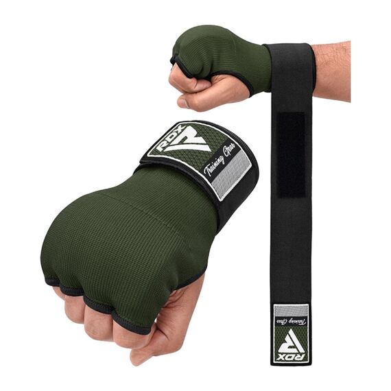 Sous-Gants de Boxe RDX Vert – Taille S, Taille: S, Couleur: Kaki