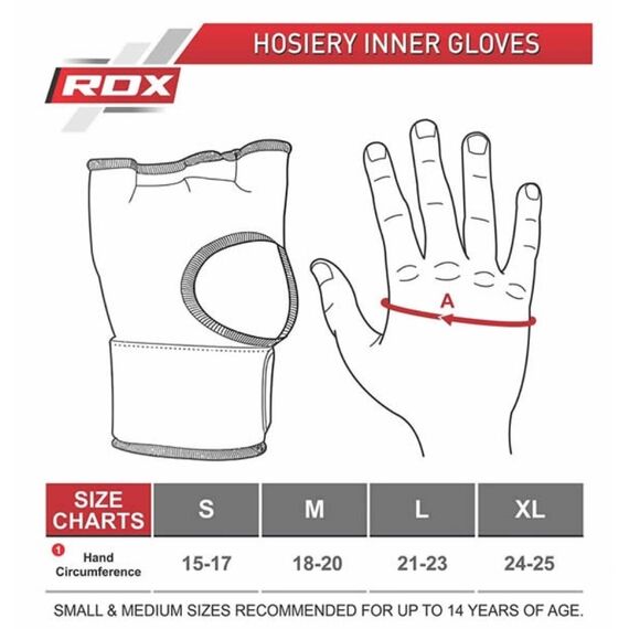 Boxing Inner Gloves RDX Grey – Size L, Size: L, Colour: Grey, 2 image