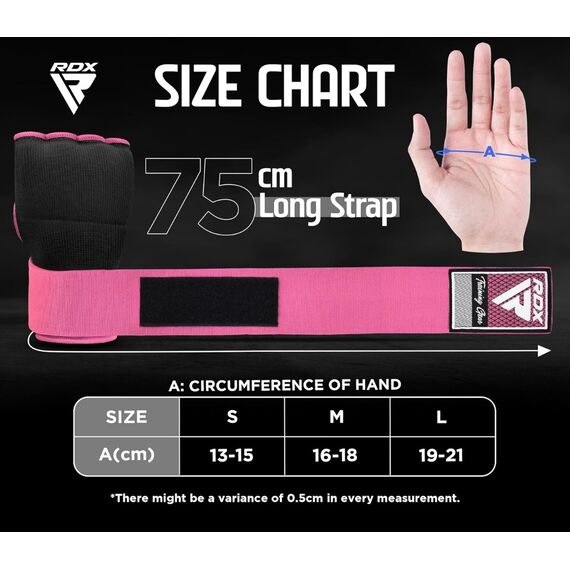 Sotto Guanti Boxe RDX Rosa – Taglia L, Taglia: L, Colore: Rosa, 7 image