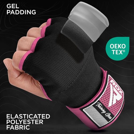 Sotto Guanti Boxe RDX Rosa – Taglia L, Taglia: L, Colore: Rosa, 6 image