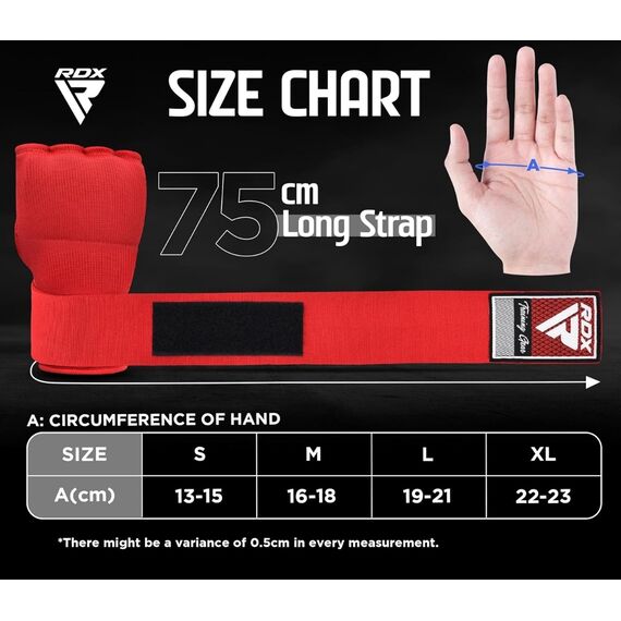 Boxing Inner Gloves RDX Red – Size XL, Size: XL, Colour: Rot, 5 image