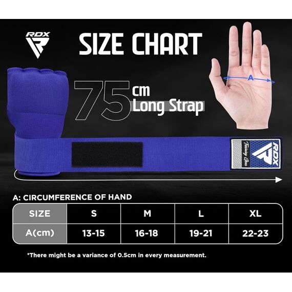 Boxing Inner Gloves RDX Blue – Size XL, Size: XL, Colour: Blue, 5 image