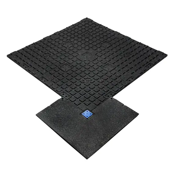 Connect Tiles Corner" rubber floor edging 50x50cm Stockz | Grey 50x50x2 CM, 13 image